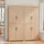 Armoire de rangement autoportante moderne de 67 po de hauteur avec tablettes réglables-129170852-129170857