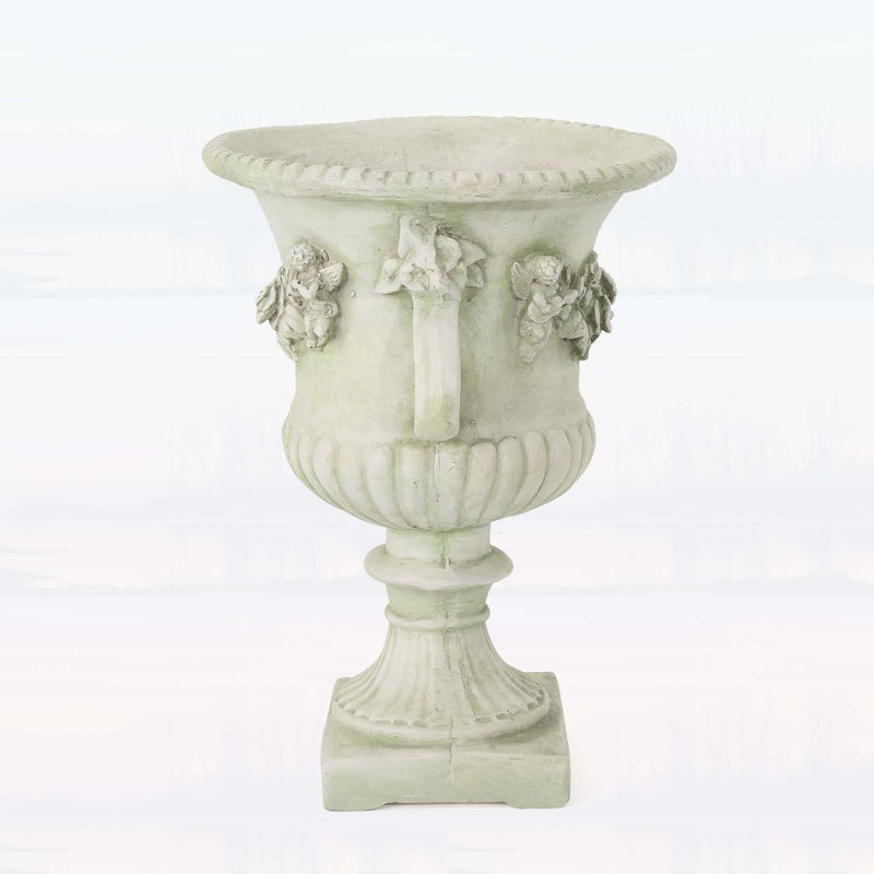 Urne de jardin légère en béton MGO, durable et élégante pour la décoration extérieure