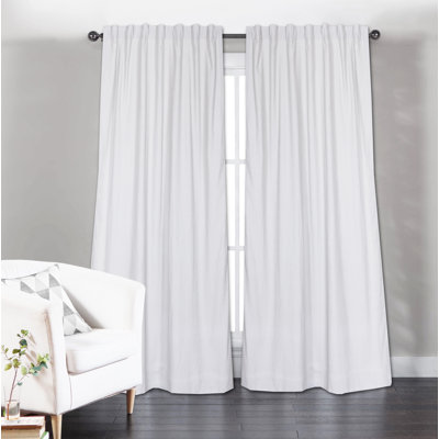 Rideau simple en coton Agnew