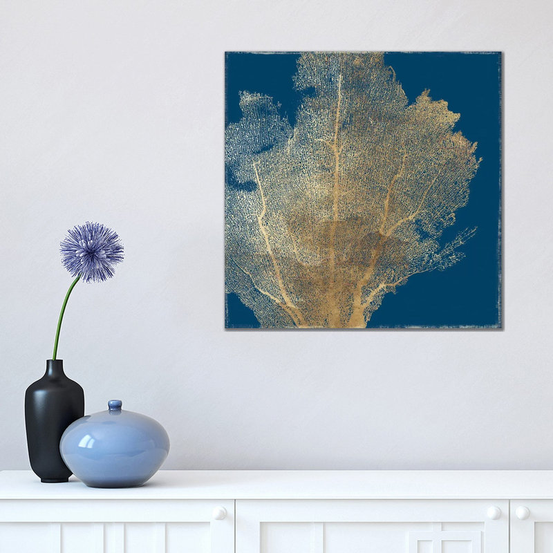 Gold Coral I by Aimee Wilson - Wrapped Canvas Print, 45.72 cm H x 45.72 cm W x 1.91 cm D