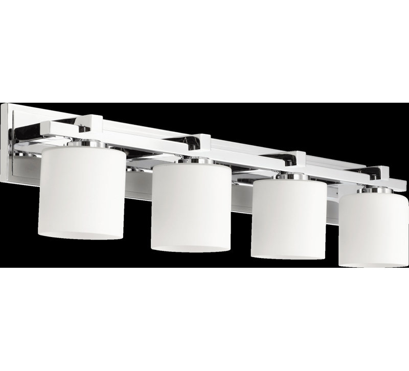 Éclairage pour salle de bain 4 lumières Marshun, Chrome