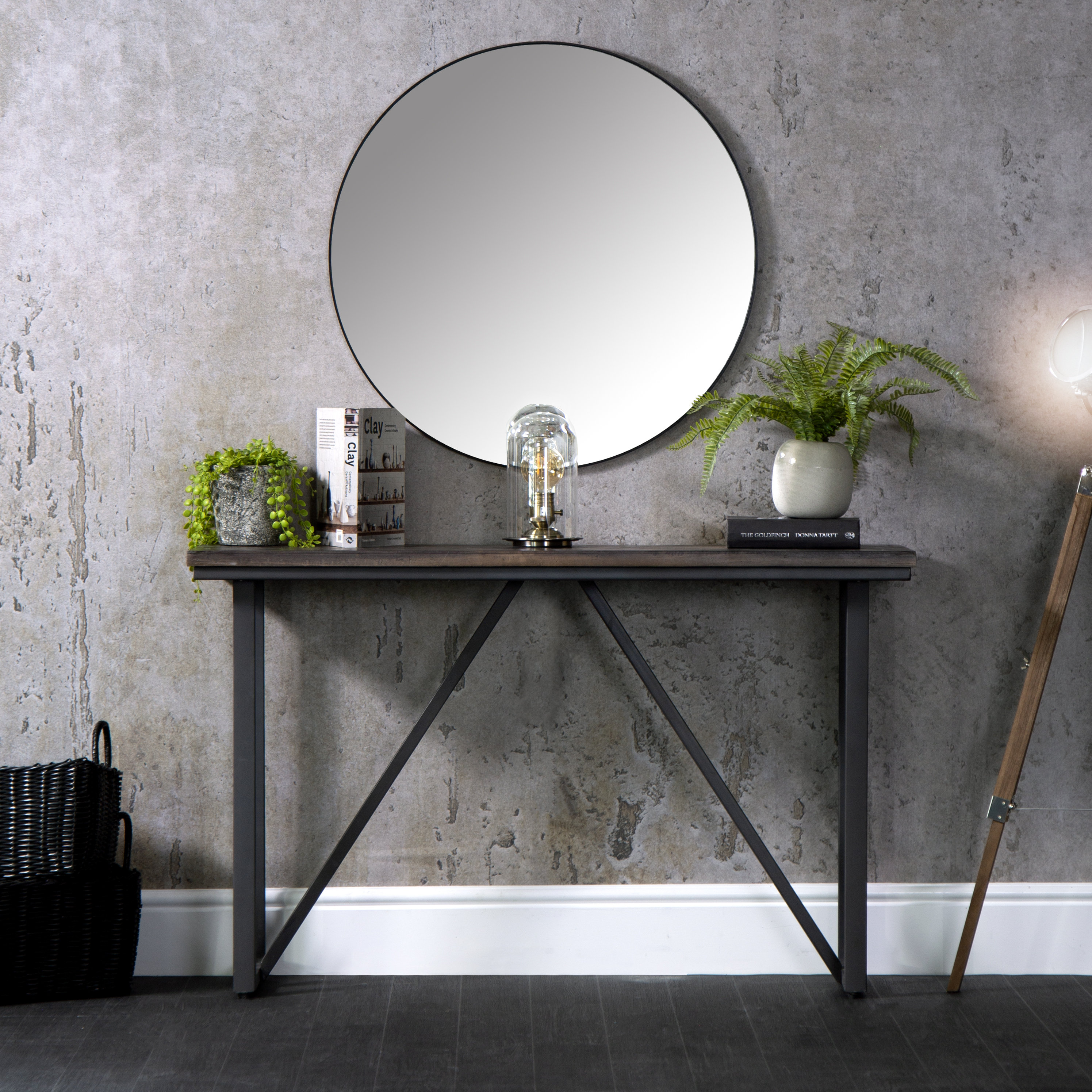 Wayfair mirrored 2024 console table