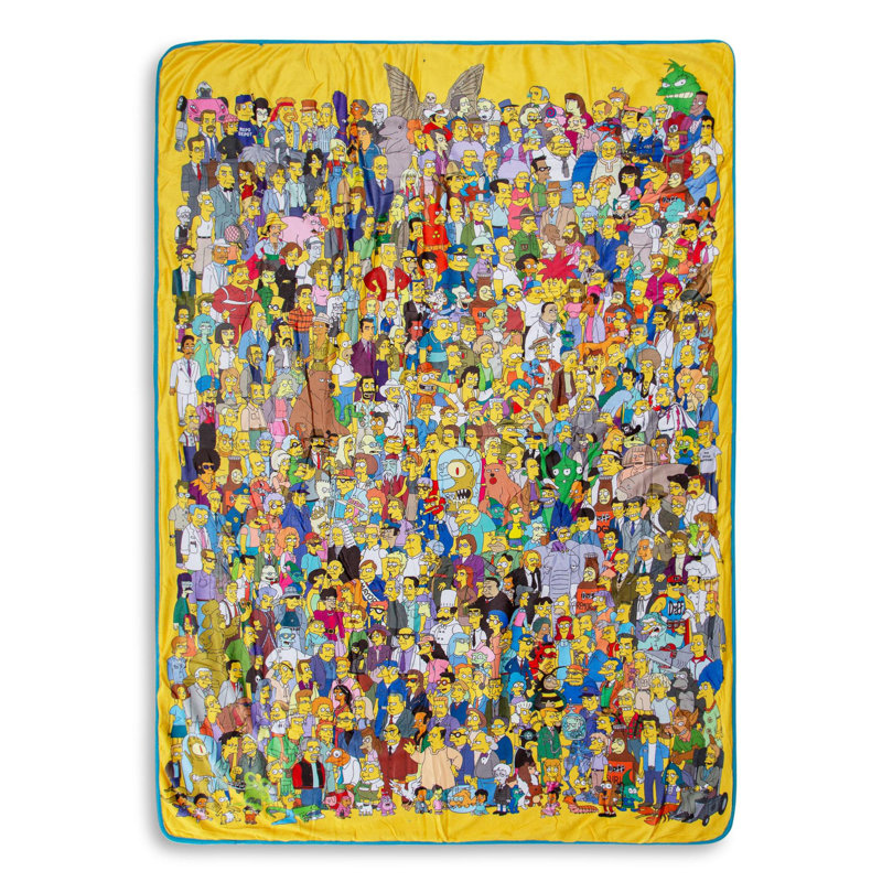 Couverture sherpa surdimensionnée The Simpsons