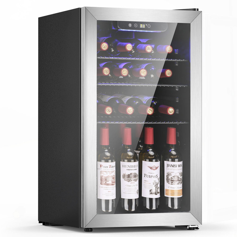 R.w.flame 130 Cans (12 Oz.) 3.2 Cubic Feet Freestanding Beverage Refrigerator With Reversible Glass Door