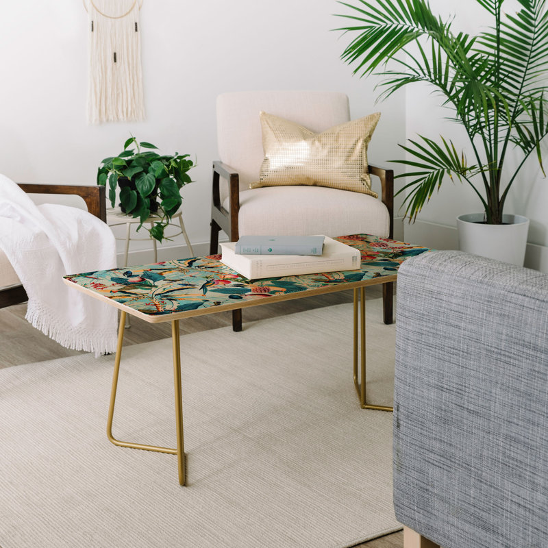 Solid Wood Top Coffee Table