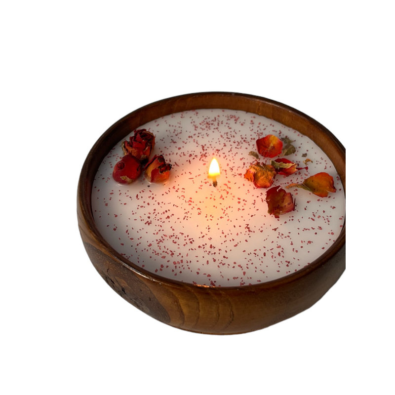 Wood Tabletop Candlestick