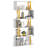 Geometric Bookcase S-Shaped Bookshelf w/ Metal Frame Gold-796637932