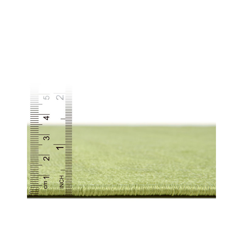 Area Rug, Round 5'3", Green