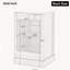 Meuble-lavabo autoportant de 20 po avec comptoir d'évier, armoire en panneau de fibres à densité moyenne avec porte à fermeture en douceur, 1 tiroir et support de rangement, noir