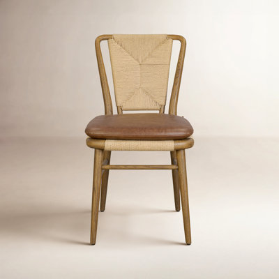 Greylin 20.67'' H Upholstered Oak Side Chair