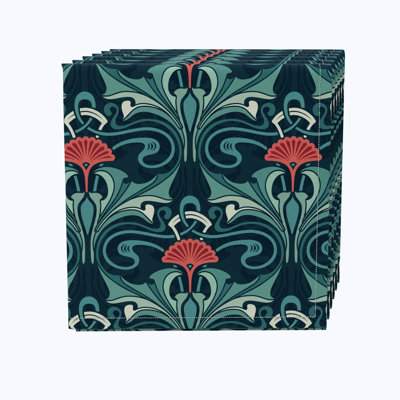 Cotton Floral Square Napkin