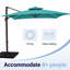 Parasol carré en porte-à-faux 120 po-1075560063
