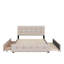 Grand lit plateforme tapissier avec 2 tiroirs et un lit gigogne-1374349307