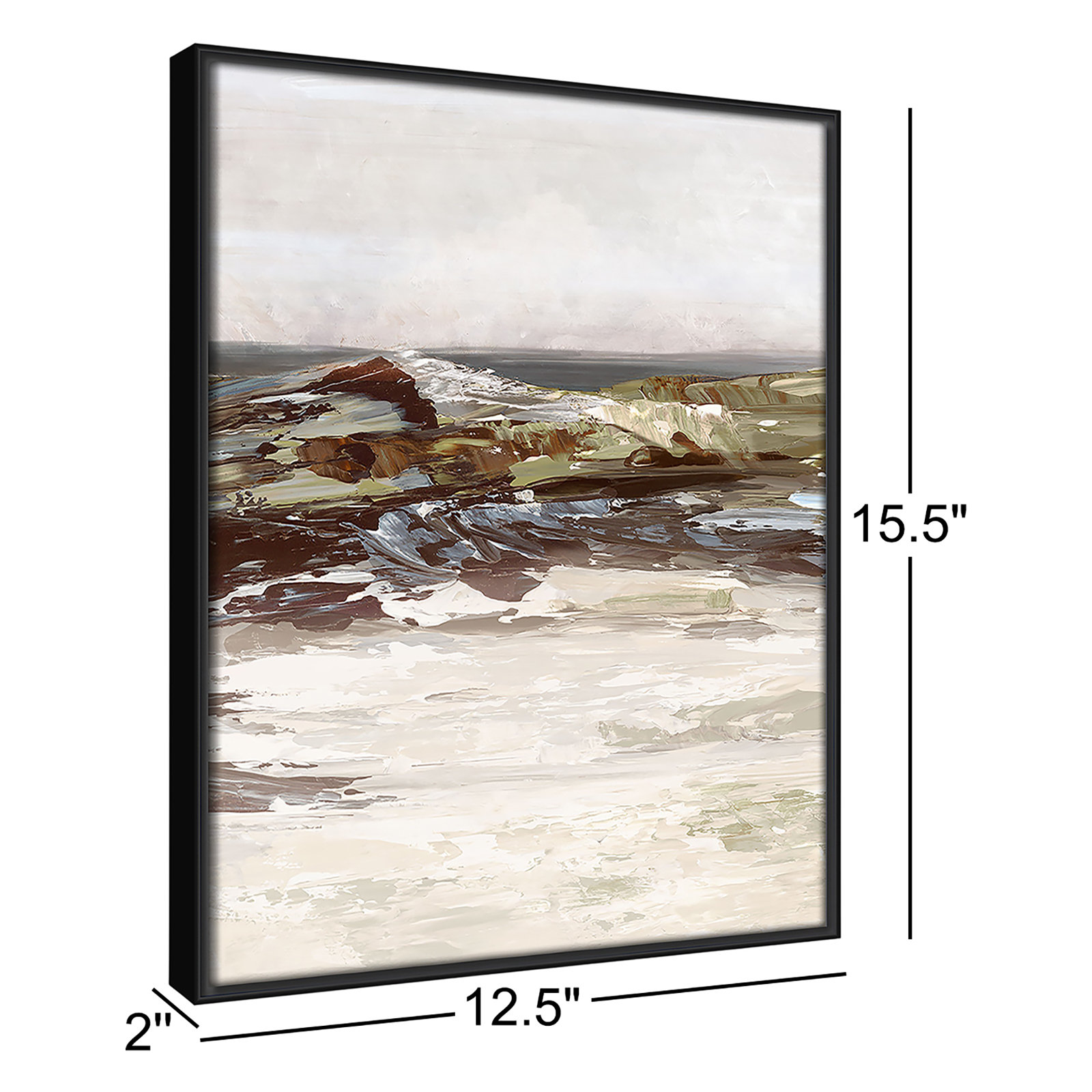 Stoney Peak Print by , Espresso, 15.5" H x 12.5" W
