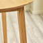 Extendable Round Solid Wood Base Dining Table-913011475-913011476