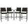 Bahoque Polyethylene (PE) Wicker Outdoor 29.5'' Bar Stool with Cushion