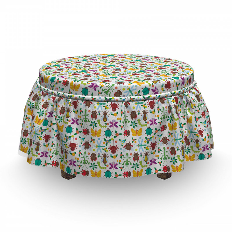 Housse pour repose-pieds de spider insectes amusants