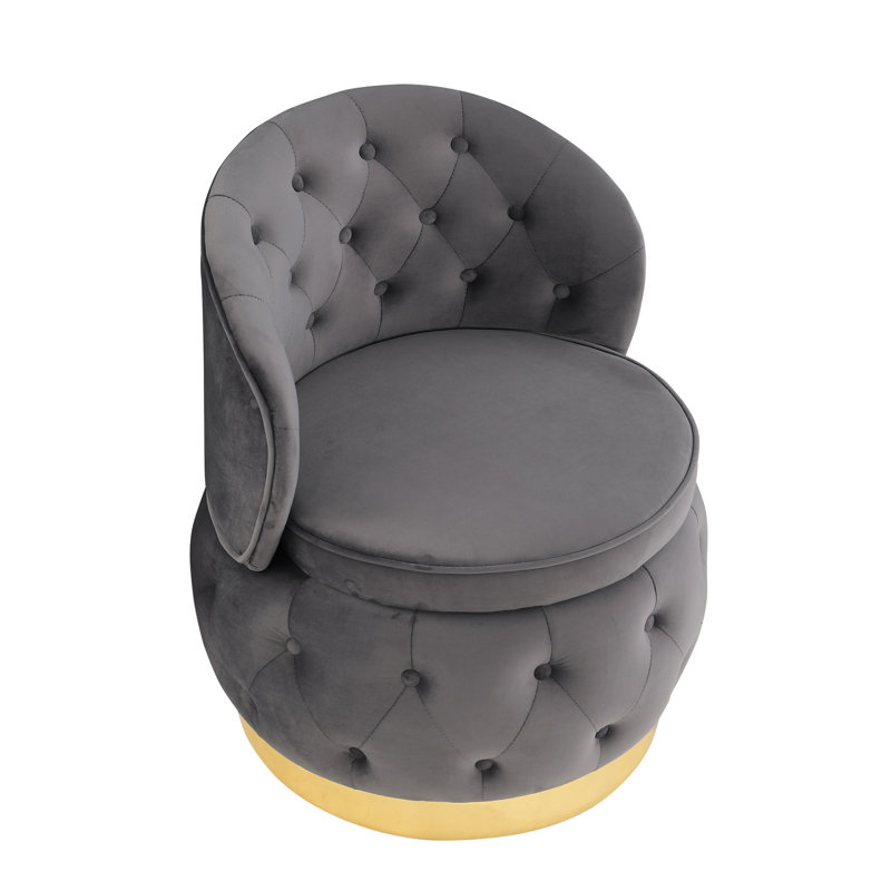Fauteuil pivotant en velours à 360 degrés Fluffy Fluffy