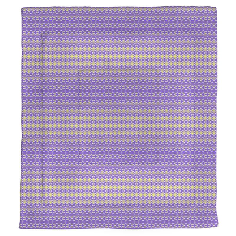 Édredon réversible simple Katelyn Elizabeth, Édredon très grand, Mauve / Jaune