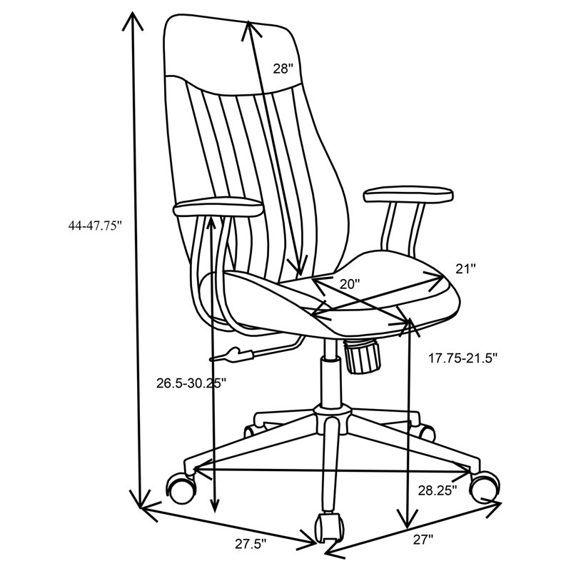 Chaise de bureau Hiram