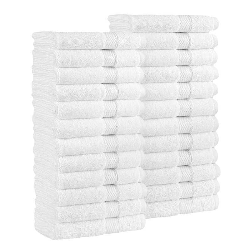 Collection de serviettes surdimensionnées 100% coton Anovia Hotel Terry, Gant de toilette - paquet de 24