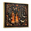 Indian Art Rajasthani Folklore tales II - Art indien, reproduction d'art sur toile encadrée-442273105-403064796