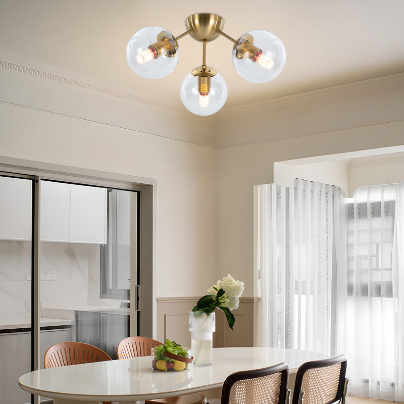 Plafonnier encastré 3 lumières moderne