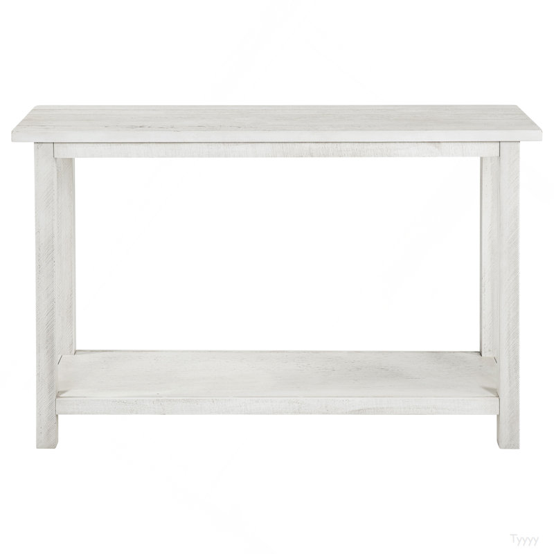 Console de canapé d'entrée en bois blanc Castleton