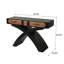 Console en frêne plaqué avec pieds croisés-2133387203