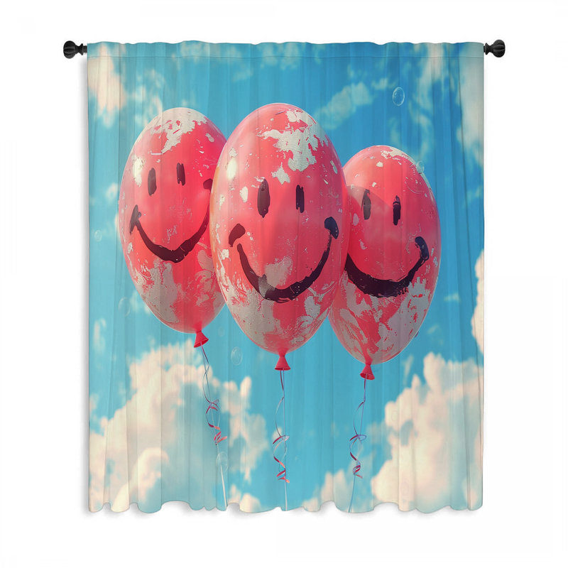 Rideau transparent en polyester Jaylex, L 50 po x L 84 po