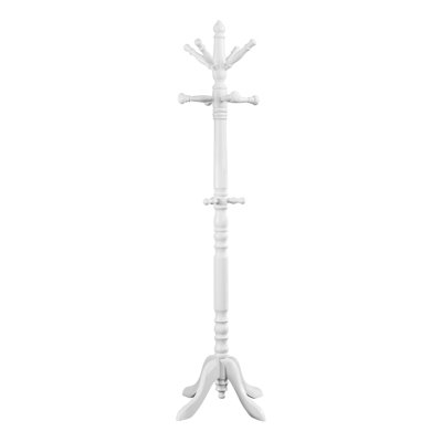 Coat Rack, Hall Tree, Free Standing, 11 Hooks, Entryway, 73"H, ,  Wood, Transitional