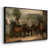 Toile avec cadre flottant noir