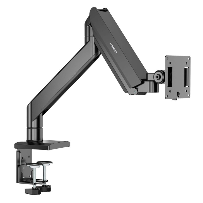Heavy-Duty Single Monitor Desk Mount With Gas Spring Arm