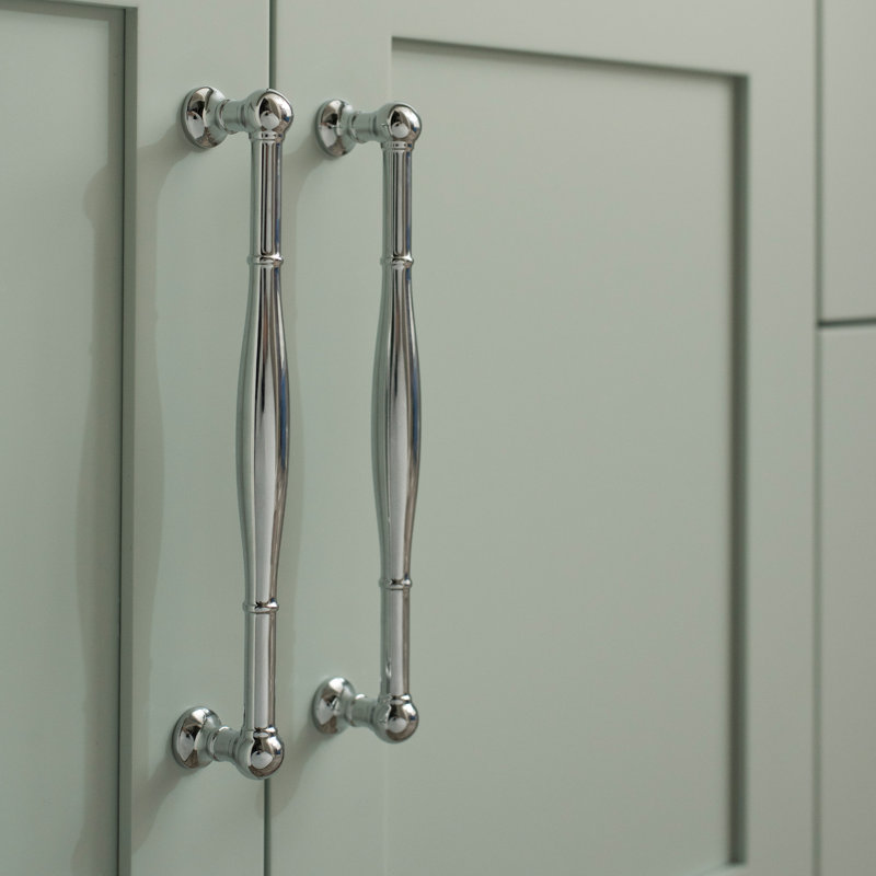 Fuller Collection Appliance Pull - Traditional Hardware for Drawers & Cabinets, 12", Chrome