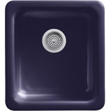 IronTones® 17" L x 18-3/4" W x 8-1/4" Top-Mount/Under-Mount Single-Bowl Kitchen Sink