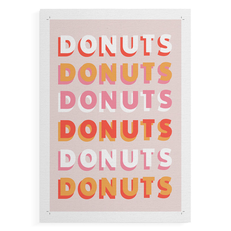 Donuts -Canvas Print Only - NOT FRAMED