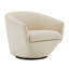 Fauteuil demi-tonneau pivotant en velours Elexi-929657892