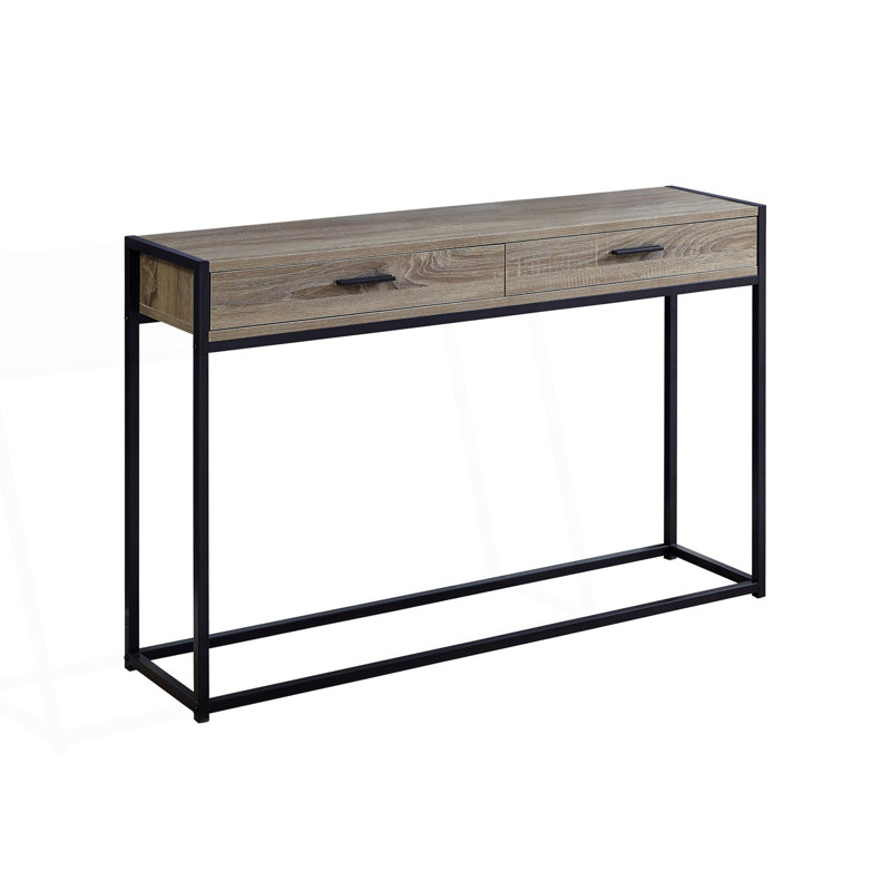 Console Table, Sofa Table With 2 Storage Drawer, Hallway Table, Taupe