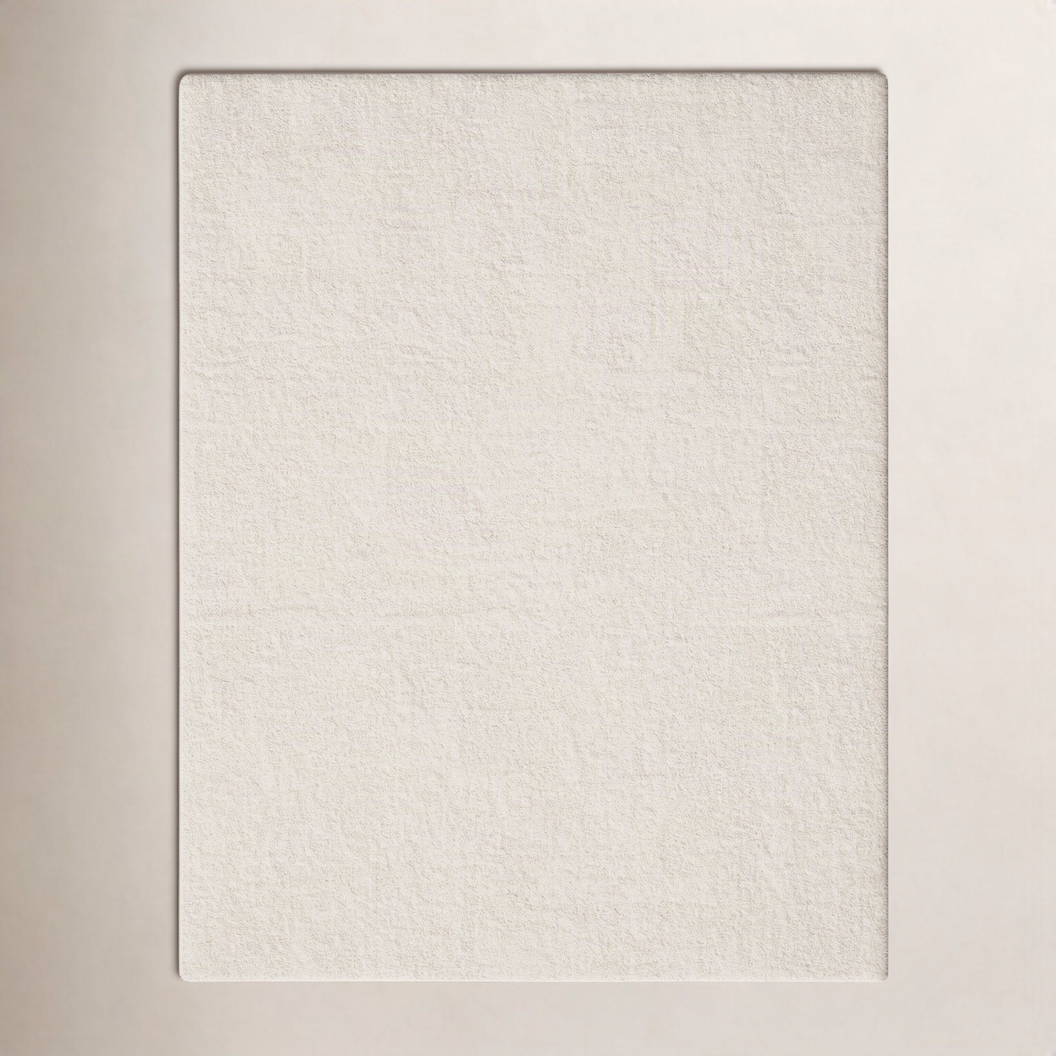 Ivory Shag Rug, Rectangle 8' x 10'