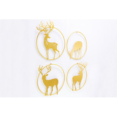 Handmade Rustic Animals Wall Decor on Metal