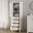 Amariani 20" W 65" H Solid Wood Linen Cabinet-968049370
