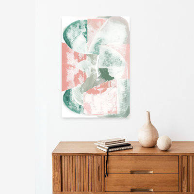 Contemporary Art Abstract Contemporary Geometric Art by Cartissi - Wrapped Canvas Print
