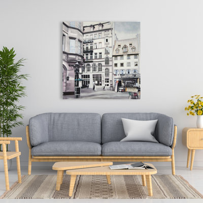 Street Scene in Germany - Cities Livingroom Canvas Decor