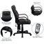  Fauteuil de direction ergonomique à dossier moyen avec accoudoirs LeatherSoft
