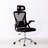 Ergonomic Mesh Office Swivel Chair With Lumbar Support, Headrest And Flip-Up Armrests-994110933