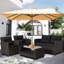 Parasol extérieur en porte-à-faux en aluminium 10 pi Frink-1705520757