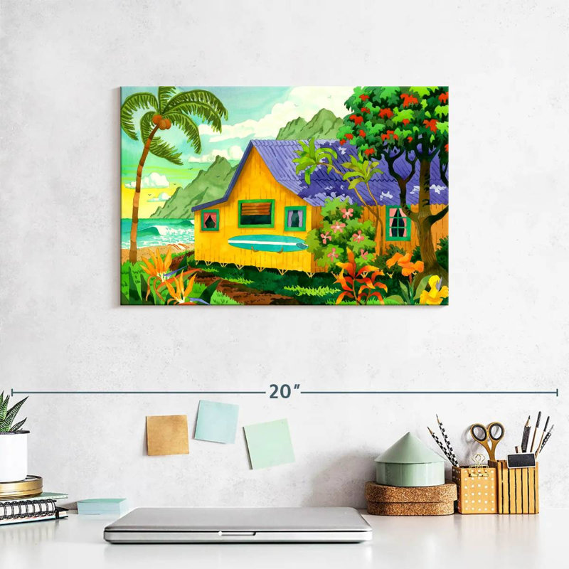 Cabana In Paradise, 8" H x 12" W