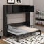 Lit escamotable double avec armoires de rangement