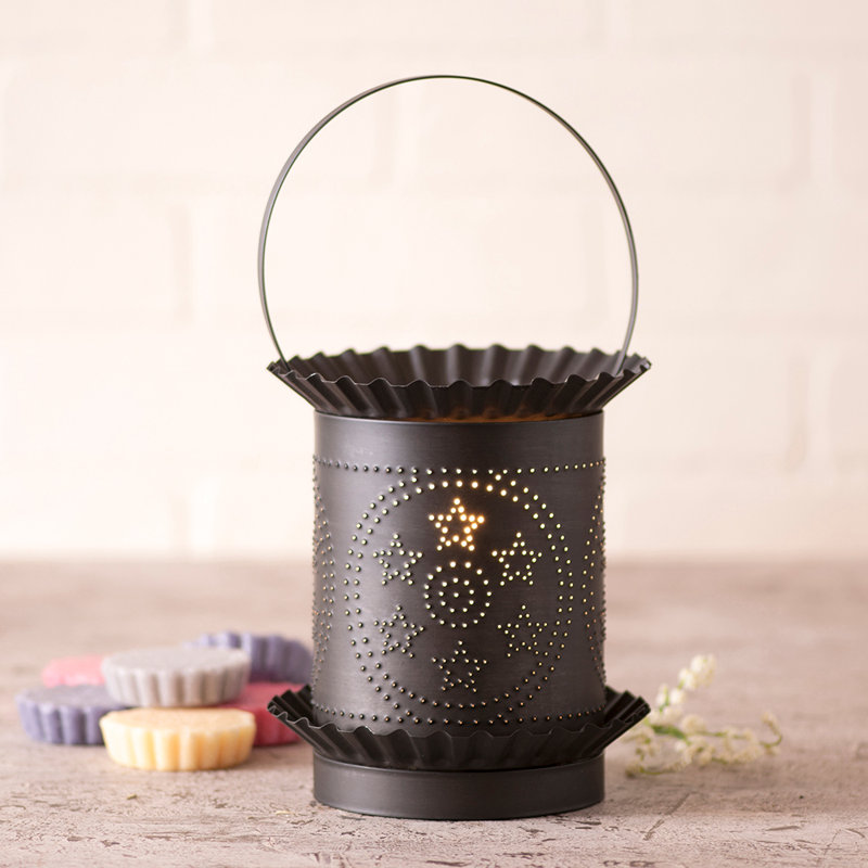 Scented Flameless Jar Candle with Metal Holder
