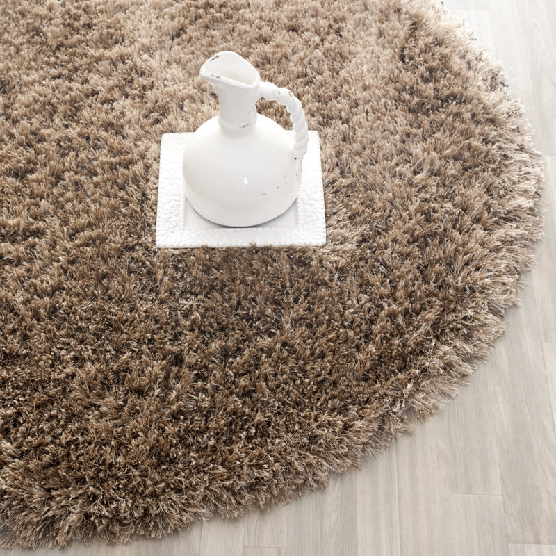 Tapis brun Assar, Rond 5 pi 3 po